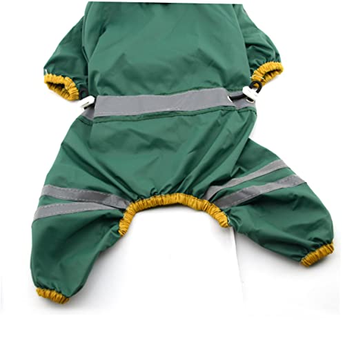 Toddmomy Hunde-Regen-Kapuzenpullover hunderegenmantel Dog rain Jacket Dog Regenmantel hunderegenjacke Dog Raincoats Hündchen Puffer Vlies Hund Regen Slicker Regenjacke für Haustiere Green von Toddmomy