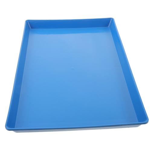 Toddmomy Flache Kunststoffwanne Hundebox-tablett Wiederverwendbare Pisse Pet Hund Gras Pad Hunde-PIPI-Pads Welpenkiste wasserdichte Hundematte Hundegrasunterlage Hundekistenpfanne Blue Plastik von Toddmomy