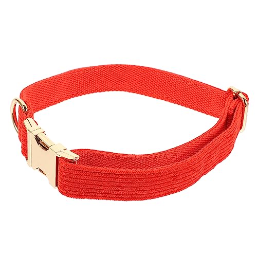 Toddmomy Hundehalsband Outdoor-zubehör Halsband Für Hund Welpen Kleines Welpenhalsband Halskreis des Hundes Trendiges Dekor Mode-Halskette Hundehalskette Außendekoration Tuch Rot von Toddmomy