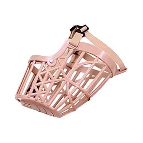 Toddmomy Hundehaube Verstellbarer Maulkorb Für Hunde Welpen Hundedecke Maulkorb Für Pitbulls Haustier Hund Zubehör Atmungsaktiver Maulkorb Für Hunde Bellender Hundemaulkorb Nylon Rosa von Toddmomy