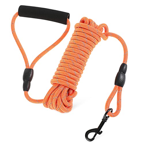 Toddmomy Hundeleine Hundekordel Mit Griff Geführte Leine Für Hunde Seil Für Hunde Hund Geführte Leine Trainingsleine Für Hunde Hundespaziergang Führt Welpen Führen Orange Nylon von Toddmomy