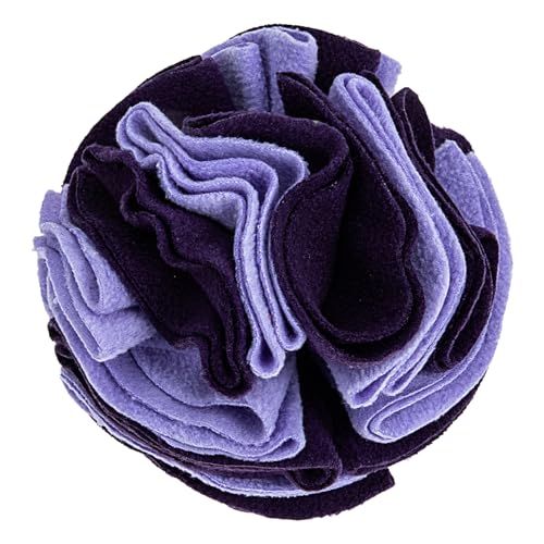 Toddmomy Hundeschnüffelball Schnüffelkugeln Spielzeug Schnüffelbälle Für Hunde Lebensmittelspielzeug Heimtierbedarf Schnüffeln Trainingsbälle Spielzeug Bälle Schnüffeln Lavender Polarfleece von Toddmomy