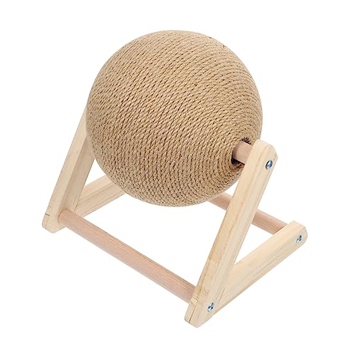 Toddmomy Katze Fangball Kratzspielzeug Für Katzen Kätzchenbaumturm Kratzbaum Für Katzen Trostspielzeug Für Kleine Haustiere Interaktives Katzenspielzeug Katze Indoor-Spielzeug Khaki Sisal von Toddmomy