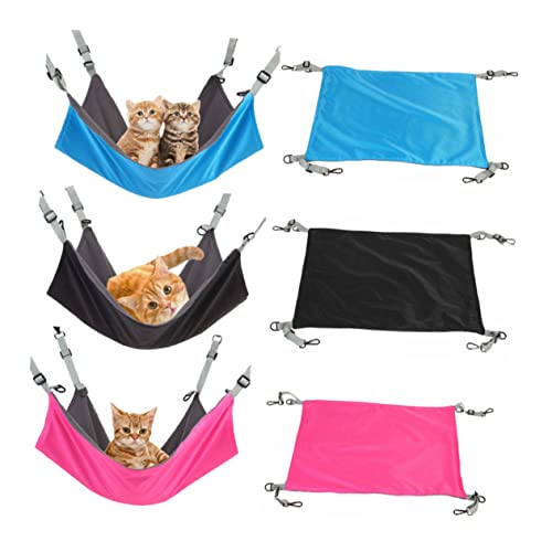 Toddmomy Katze Hängematte Katzenbetten Katze Plüsch Kühlbett für Hunde Kätzchen Haustier Wurf katzenhängebett katzenhängematte katzenbetg cat Hammock cat Bed Katzenschlafbett Rosy von Toddmomy