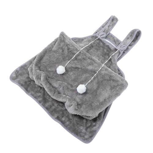 Toddmomy Katzen Tasche Transportbox Für Haustiere Katzentasche Kuschelschürze Für Haustiere Katzentransporter Katzenstreu Tragetasche Für Katzen Katzenschürzenträger Grey Korallenvlies von Toddmomy