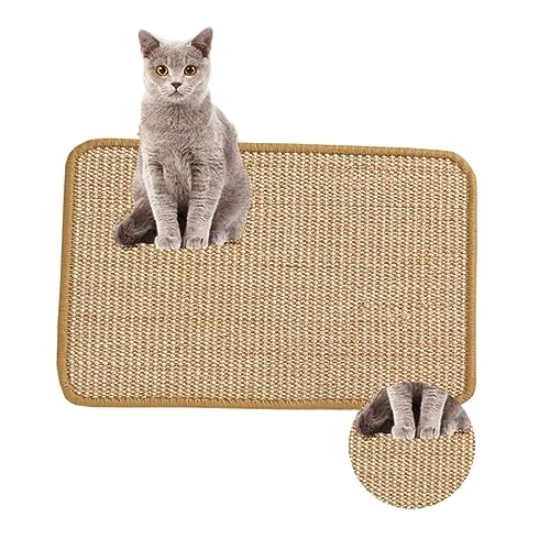 Toddmomy Katzenschlafmatte 30x40cm Aus Strapazierfähigem Sisal Kratzmatte Für Katzen Langlebige Katzenmatte Perfekte Unterlage Für Katzenbedarf Ideal Zum Entspannen Und Kratzen von Toddmomy