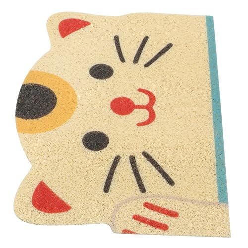 Toddmomy Katzenstreu Matte Kühlmatte für Katzen Katze hundefutter pad Matten für Katzentoiletten Futtermatte für Katzen katzenstreumatte katzenmatte Hundefuttermatte Katzenstreu Teppich PVC von Toddmomy