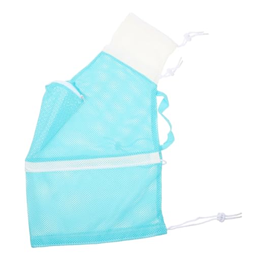 Toddmomy Katzentasche waschen Katze badetasche Jumbo-Katzentoilette gießen katzenzubehöhr Katzen zubehör Waschbeutel für Haustiere Badetasche für die Katzenpflege Polyester-Netz Light Green von Toddmomy