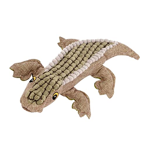 Toddmomy Kauspielzeug plüschtiere Plush Toy Crocodile Toy Quietschendes Spielzeug Plüsch Spielzeug Soft Toy Beißspielzeug für Welpen Soundspielzeug für Hunde Quietschendes Hundespielzeug von Toddmomy