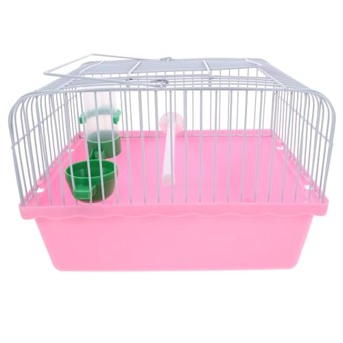 Toddmomy Kleiner Käfig Für Vögel Vogelkäfig Reisekäfig Papageienkäfig Für Vögel Und Kleintiere (Rosa) von Toddmomy