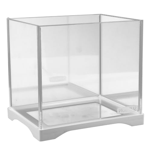 Toddmomy Kleines Fischbecken Luft Kühlung Kleine Aquariumvase Stapelbarer Würfeltank Kleine Fischschüssel Für Fisch Aquarium-Set Multi Aquarienlicht Zubehör Für Aquarien Glas Transparent von Toddmomy