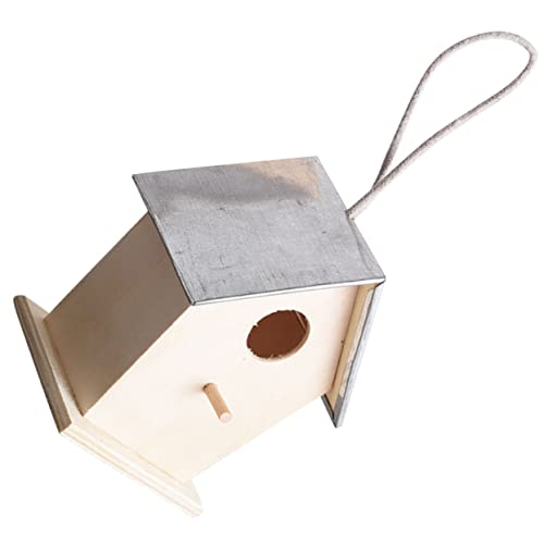 Toddmomy Kolibris Hängendes Vogelhaus Aus Für Den Außenbereich Wetterfest Und Ideal Zum Bemalen Perfektes Vogelnest Für Garten Und Balkon Inkl Futterstation Für Wildvögel von Toddmomy