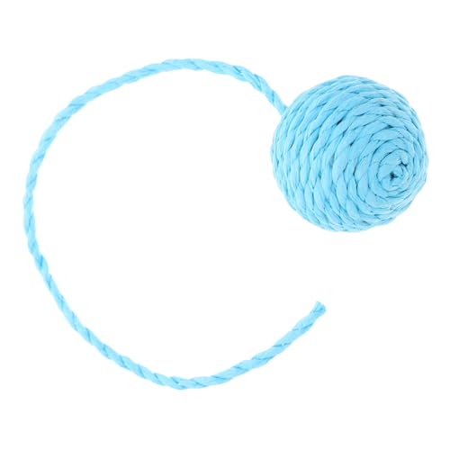 Toddmomy Kratzbaum-Papierball für Katzen Katzenspielzeug für drinnen Katzen Kratzsäule katzenspielzeug Ball Papierseil Katzenball Ballspielzeug für Katzen Katzenspielzeug aus Sisal Sky-Blue von Toddmomy