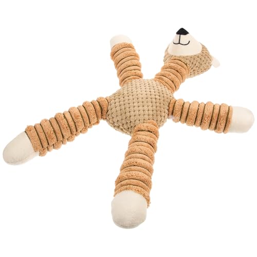 Toddmomy Kuschelweicher üsch Hundespielzeug Interaktives Kauspielzeug Für Welpen Cartoon Giraffe Design Ideal Für Die Zahnungsphase Perfekt Zum Und Schmusen von Toddmomy