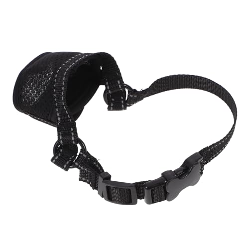 Toddmomy Maulkorb für Hunde gegen Bellen Ohrenreiniger für Hunde Hundespray Antibellender Hund Nase Haustier hundekäfig hundezubehör Hunde- für Hunde aus Polyester Black von Toddmomy