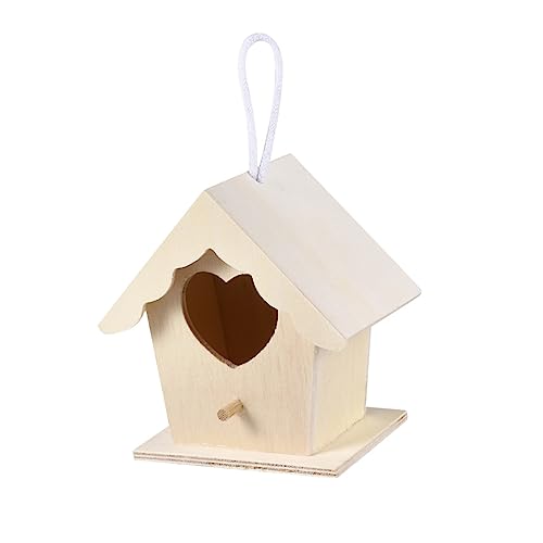 Toddmomy Vogelnest Vogelhaus Einzigartiges Vogelnest Aus Holz Seil Für Vogeldekorbedarf von Toddmomy