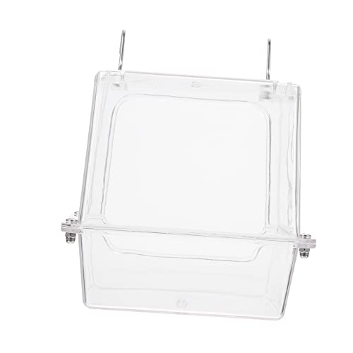 Toddmomy Hängende Vogelbadewanne für Papageien Auslaufsicheres Bad Cube mit Design für Sand und Wasserbäder Vogelbadekäfig Zubehör für Kleine und Mittlere Vögel Toddmomy Hängende Vogelbadewanne für Papageien Auslaufsicheres Bad Cube mit Design für Sand und Wasserbäder Vogelbadekäfig Zubehör für Kleine und Mittlere Vögel von Toddmomy