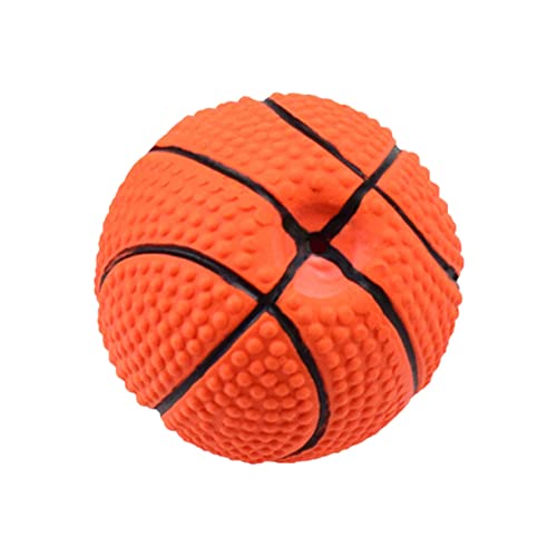 Toddmomy Großes Basketball Förmiges Kauspielzeug Aus Für Hunde Quietschendes Interaktives Zur Zahnpflege Und Molarspielzeug Für Haustiere Ideal Für Mittelgroße Bis Große Hunde von Toddmomy