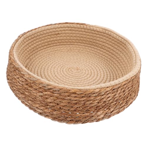 Toddmomy Rattan Katzenbett Für Wohnungskatzen Katzenbett Aus Geflochtenem Material Für Kleine Haustiere Mit Gemütlichem Nest Für Entspannte Ruhezeiten von Toddmomy