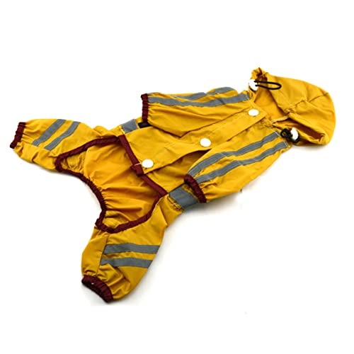 Toddmomy Regenmantel für Haustiere Katzenhütte Zwinger Puffer Hundewindeln Haustier trockner PVC Regenmantel hunderegenmantel wimperntusche Hund Regen Slicker Haustier Regen Slicker Yellow von Toddmomy