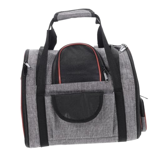 Toddmomy Reiserucksack für Haustiere Transportbox für Haustiere Hunderucksack Tragetasche für Katzen pet Backpack Rucksack für Katzen Katzentransporter atmungsaktive Katzentasche Nubuk von Toddmomy