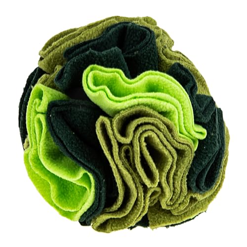 Toddmomy Schnüffelball Für Haustiere Ballspielzeug Für Hunde Interaktiv Für Welpen Hunde Schnüffeln Schnüffelball Für Hunde Leckerli-Ball Für Hunde Hundespielzeug Polarfleece Dark Green von Toddmomy