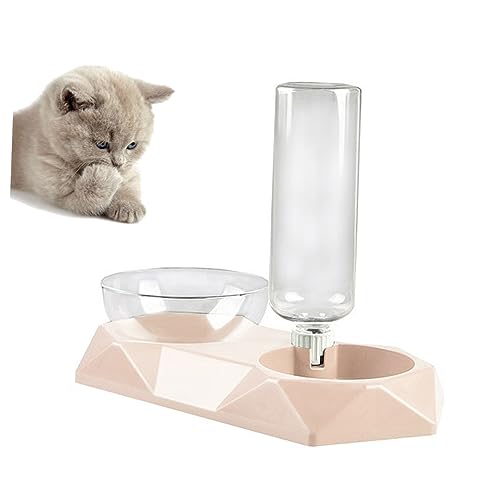 Toddmomy Schüsseln für Haustiere verstellwinkel pet Feeder wasserschale Entfernbar wasserschüssel pet Supplies katzennäpfe Hundefutter Futternapf für Katzen Futternapf für Haustiere Rosa von Toddmomy