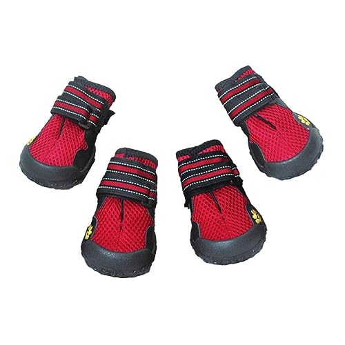 Toddmomy Schuhe für hundepfoten Hunde Schuhe hundeschuh Dog Shoes Stiefel für Hunde Hundestiefel Haustierschuhe atmungsaktiv Netzschuhe von Toddmomy