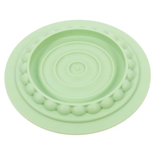 Toddmomy Slow-Food-Matte für Katzen Slow Feeder Katzennapf Kleiner hundefutterautomat katzenfutter schüssel Katzenfutter Schale Schnüffelmatte für Katzen Flacher Katzennapf Abs Light Green von Toddmomy