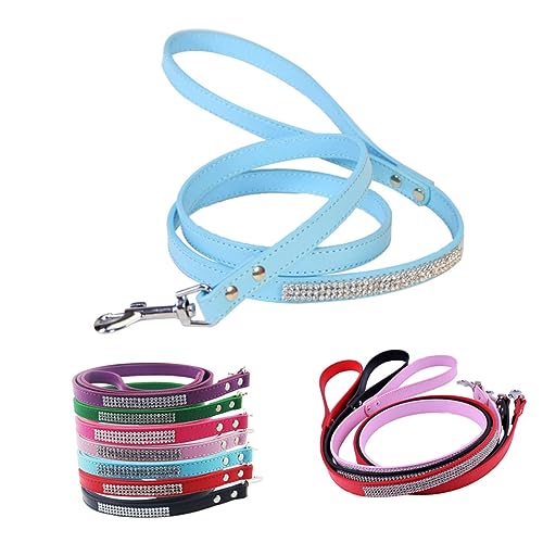 Toddmomy Strassleine Hundeleine aus dickem Segeltuch Strassstein für Hunde Gürtel Hundeleine Hundezubehör pet Supplies joggingleine Hundespaziergang führt Trainingsleine für Hunde Blue von Toddmomy