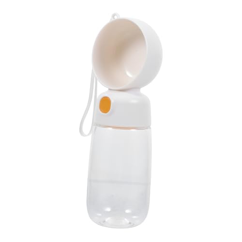 Toddmomy Tragbare Wasserflasche Für Hunde Haustier-wasserflasche Wassernapf Für Hunde Im Freien Outdoor-wasserflasche Für Hunde Hund Trinkbecher Wasserspender Für Welpen Weiß STK von Toddmomy