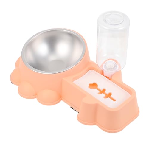 Toddmomy Trinkbrunnen Hundefutter Katzenfutterspender Automatisch Wasserbehälter Trinkspender Für Haustiere Spielzeugbehälter Wasserflaschen Für Haustiere Auto Hund Rosa Rostfreier Stahl von Toddmomy