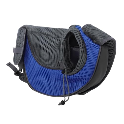 Toddmomy Umhängetasche für Haustiere Haustier Reisetasche Haustier Rucksack Haustier Handtasche Katzen Tragebeutel Tragetuch für Haustiere Tragetasche für kleine Hunde Netz Blue von Toddmomy