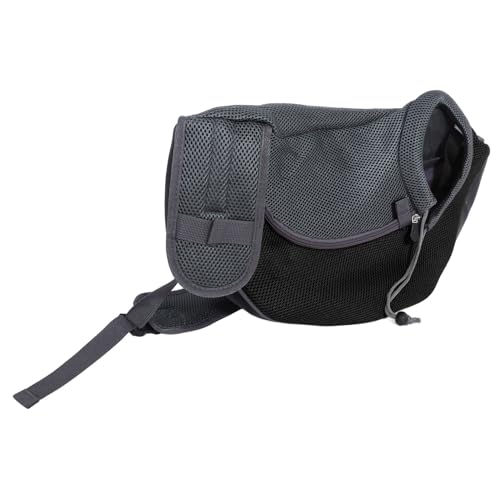 Toddmomy Umhängetasche für Haustiere Haustier Reisetasche Haustier Rucksack Haustiertragetasche für den Außenbereich Tragetasche für kleine Hunde kleine Hundetragetasche Netz Black von Toddmomy