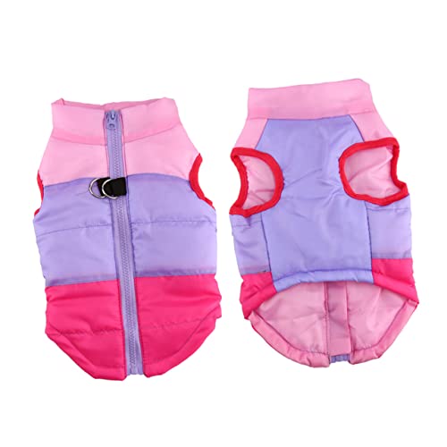 Toddmomy Warmer Haustiermantel Hundewelpen-Outfit Dackel Hundesitzbezug Haustierkleidung Hundepflegeset Winterbedarf Für Haustiere Kühlweste Für Haustiere Winterjacke Für Hunde Violett von Toddmomy