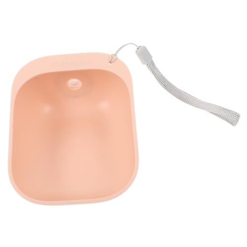 Toddmomy Wasserspender für Haustiere Hundewasserspender Wasserflasche Adapter Hundenäpfe Schüssel Haustier-Wassernapf-Reisemodell Tragbarer Trinkflaschennapf für Hunde Abs Rosa von Toddmomy