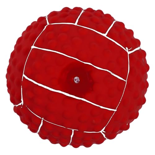 Toddmomy Zahnspielzeug Kauspielzeug für Welpen Haustier-Puzzle-Bälle pet iq-Training Interactive Dog Toys interaktives Spielzeug Ball-Design-Spielzeug Beißspielzeug für Hunde Emulsion rot von Toddmomy