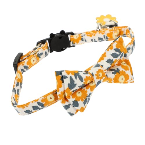 Toddmomy hundehalsband katzenhalsband Hund und Halsband Hundehalsband Glocke Rassen und für Hunde züchten Dog Costume hundekostüme Welpe Halsband Haustierhalsband mit Blumenmuster Baumwolle von Toddmomy