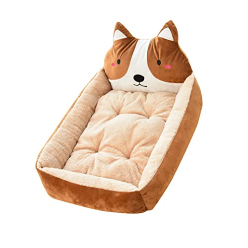 Toddmomy Haustier warmes kuschelbett haustierbett katzenkorb Katzen Nest Bett für Hund Hundebetten für Hunde Haustier-Schlafbett hundehaus Bett Winter Haustierzubehör von Toddmomy