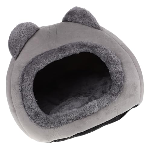 Toddmomy hundeschlafplatz katzenbett katzenhaus katzenschlafplatz katzensofa Katzennest Haustierbetten für Katzen Winterschlafbetten für Katzen Kätzchen Höhlenbett Katzenhäuser Stoff Grey von Toddmomy