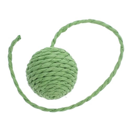 Toddmomy katzenkratzbaum Katzen Kätzchen katzenzubehör Katzenaccessoires Katzenkratzer mit Kugel kratzbäume für Katzen Katzenspielzeug für drinnen Papier Green von Toddmomy