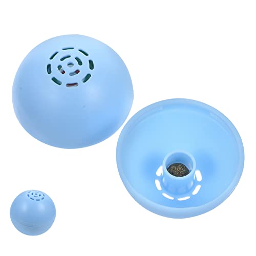 Toddmomy leuchtende Kugel Katzen-Teaser quietschende spielzeuge für welpen interaktives Glow Balls kleines Kätzchenballspielzeug Tragbares Katzenspielzeug die Hüften Sky-Blue von Toddmomy