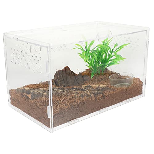 Toddmomy Gecko Tank Reptil Terrarien Acryl Gehäuse Für Eidechsen Einfache Reinigung Funktion von Toddmomy