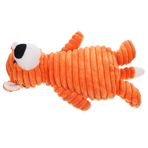 Toddmomy üsch Hundespielzeug Für Welpen Squeaky Beiß Aus Weichem Material Cartoon Tiger Design Ideal Zum Kauen Und Fördert Die Geistige Stimulation Und Beschäftigung Für Kleine von Toddmomy