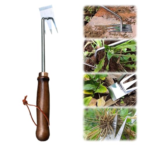 Toerjii Gartenarbeit Hand Unkrautstecher,Unkrautstecher,Unkraut Jäten Gartengeräte Entwurzelung Jäten Werkzeug, Outdoor-Garten-Reinigungsschaufel, Gartengeräte,Profi Trimmer Unkraut (#1) von Toerjii