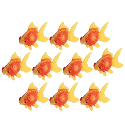 Tofficu 3pcs Aquarium Simulation Karpfen Aquarium Dekorationen Rot Gelb Landschaftsbau Gefälschte Fisch von Tofficu