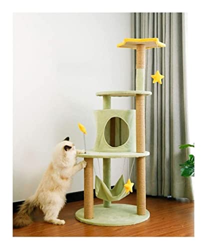 Kratzbaum Katzenbaum Katzen Kratzbaum Kratzturm Kratzbaum Eigentumswohnung Möbel Kätzchen Aktivitätsturm Haustier Katzenspielhaus Mit Kratzbäumen Sitzstangen Hängematte Kratzbäume Katzenkratzbaum Klet von Tograt