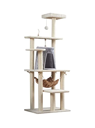 Tograt Kratzbaum Katzenbaum Katzen Kratzbaum Kratzbaum-Kratzer-Tier-lustiger Kratzbaum-Kletterbaum-Spielzeug-Aktivität, Die Möbel-Haustier-Haus Schützt Kratzbäume Katzenkratzbaum Kletterbaum von Tograt