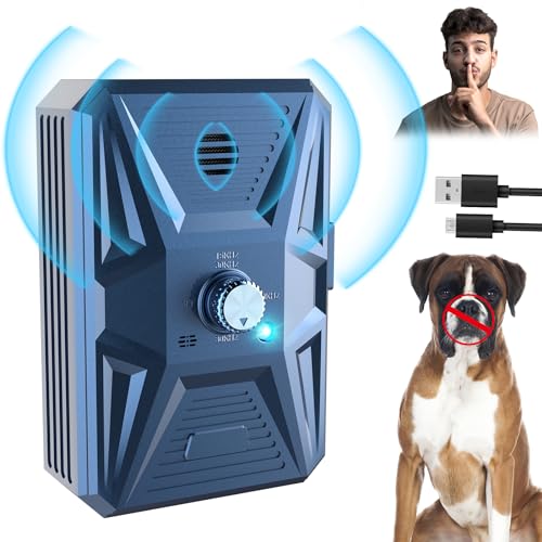 Tohoyard Antibell, Antibell Ultraschall Gerät, 3 Stufen Automatisch Antibell für Hunde mit 33ft, Wiederaufladbares & Wasserdichtes Anti Bell Gerät Hunde, für Große KleineHunde Innen Außenbereich Tohoyard Antibell, Antibell Ultraschall Gerät, 3 Stufen Automatisch Antibell für Hunde mit 33ft, Wiederaufladbares & Wasserdichtes Anti Bell Gerät Hunde, für Große KleineHunde Innen Außenbereich von Tohoyard