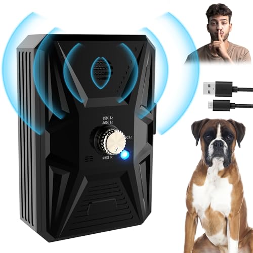 Tohoyard Antibell, Antibell Ultraschall Gerät, 3 Stufen Automatisch Antibell für Hunde mit 33ft, Wiederaufladbares & Wasserdichtes Anti Bell Gerät Hunde, für Große KleineHunde Innen Außenbereich Tohoyard Antibell, Antibell Ultraschall Gerät, 3 Stufen Automatisch Antibell für Hunde mit 33ft, Wiederaufladbares & Wasserdichtes Anti Bell Gerät Hunde, für Große KleineHunde Innen Außenbereich von Tohoyard